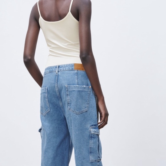 ZARA SPAGHETTI STRAP STRETCH TOP - Picture 5 of 6